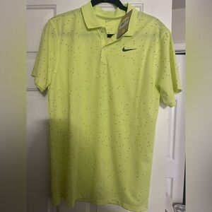Nike Men's Bright Yellow Polo Shirt